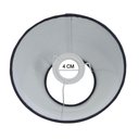 Ver imagem 5 de Cúpula de Abajur Luminária 30x15x45cm Tecido Algodão Soquete Importado Cor Preto Ref 24