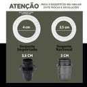 Ver imagem 4 de Cúpula de Abajur Luminária 30x15x45cm Tecido Algodão Soquete Importado Cor Preto Ref 24