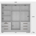Ver imagem 2 de Guarda Roupa Casal 6 Portas 6 Gavetas Encant SEM Espelho Novo Horizonte Cor Cumaru Fendy
