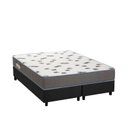 Ver imagem 1 de Cama Box Queen: Colchão Espuma D33 Ortobom Light + Base CRC Suede Gray(158x198)