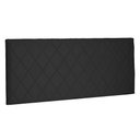 Ver imagem 1 de Cabeceira Painel Queen 1,60m Esmeralda Suede Preto - Pallazio