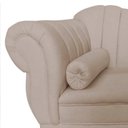 Ver mais imagens de Recamier Decorativo Divã Amsterdã 147cm Lado Direito Suede Bege