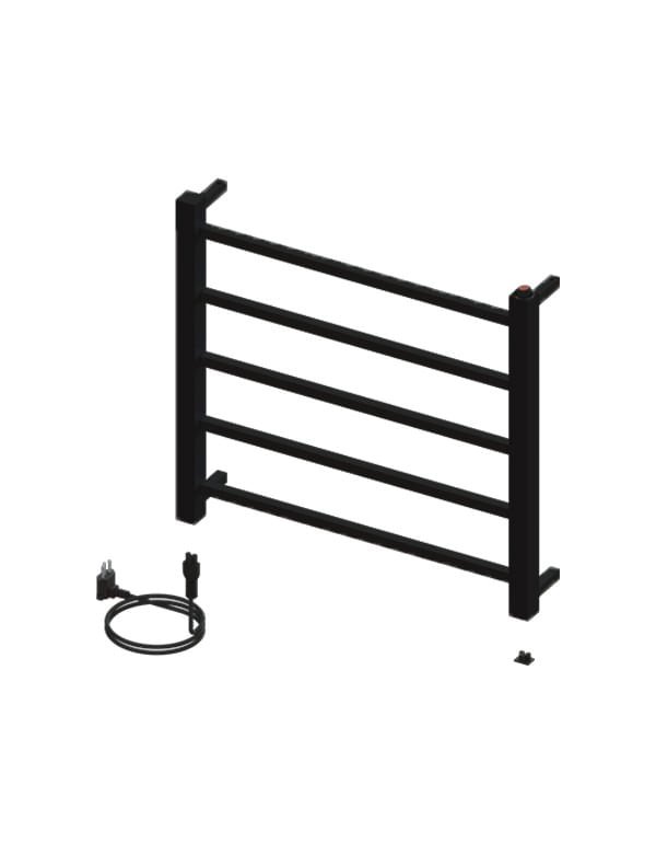Aquecedor de Toalhas Pequeno Quada Premium Preto Fosco 19.TQ01.PF Crismoe - 1