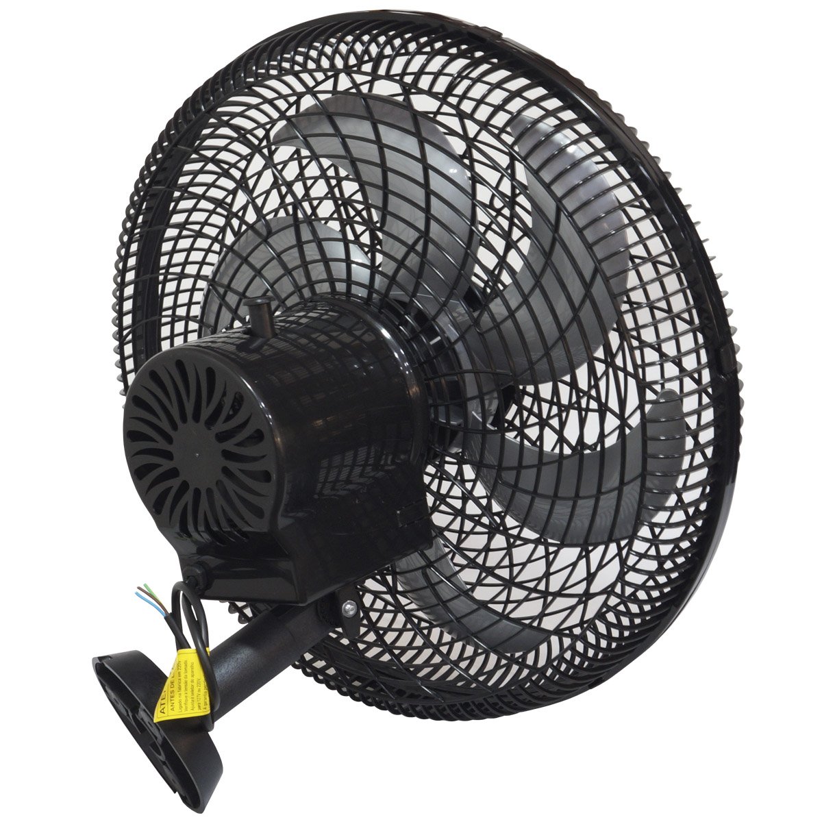 Ventilador Parede 50cm Plástico 200W Preto Industrial Turbo Turbão 6 Pás Bivolt 110V 220V Vitalex P5 - 4