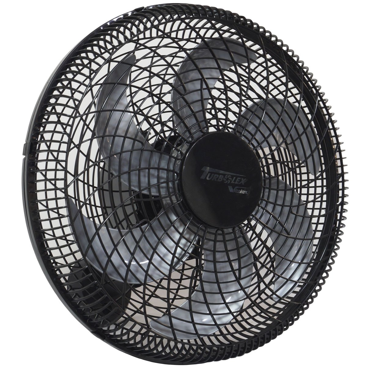 Ventilador Parede 50cm Plástico 200W Preto Industrial Turbo Turbão 6 Pás Bivolt 110V 220V Vitalex P5 - 2