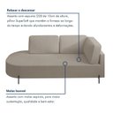 Ver imagem 7 de Sofá Living Orgânico 2 Lugares 165cm Base de Ferro Braço Direito Norten