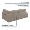 Ver imagem 6 de Sofá Living Orgânico 2 Lugares 175cm Base de Ferro Braço Lado Direito Norten Veludo Bege Claro