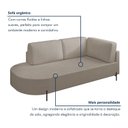 Ver imagem 4 de Sofá Living Orgânico 2 Lugares 165cm Base de Ferro Braço Direito Norten