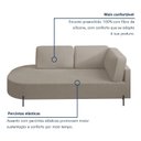 Ver imagem 5 de Sofá Living Orgânico 2 Lugares 165cm Base de Ferro Braço Direito Norten