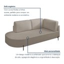 Ver imagem 4 de Sofá Living Orgânico 2 Lugares 175cm Base de Ferro Braço Direito Norten