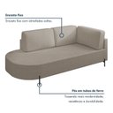 Ver mais imagens de Sofá Living Orgânico 2 Lugares 175cm Base de Ferro Braço Lado Direito Norten Veludo Bege Claro