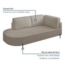 Ver mais imagens de Sofá Living Orgânico 2 Lugares 165cm Base de Ferro Braço Direito Norten