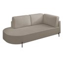 Ver imagem 2 de Sofá Living Orgânico 2 Lugares 165cm Base de Ferro Braço Direito Norten