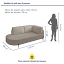 Ver imagem 3 de Sofá Living Orgânico 2 Lugares 175cm Base de Ferro Braço Direito Norten