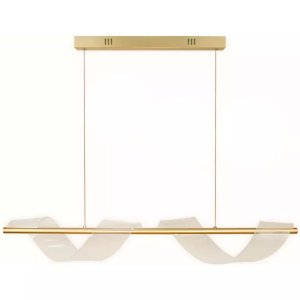 Pendente Linear Espiral Rose Gold Led 20w 3 Temperaturas 3000k 4000k 6500k Bivolt 90cm