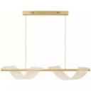 Ver imagem 1 de Pendente Linear Espiral Rose Gold Led 20w 3 Temperaturas 3000k 4000k 6500k Bivolt 90cm