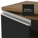 Ver imagem 7 de Balcão Armário de Cozinha de Canto 1 Porta Rustic/Preto Glamy Madesa