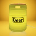 Ver imagem 1 de Banco com Luminária Beer Barrel Amarelo