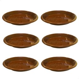 Kit 6 Pratos para Vaso Redondo Suporte para Planta 30,5x4cm - 1