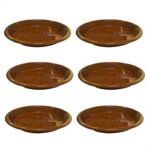 Kit 6 Pratos para Vaso Redondo Suporte para Planta 30,5x4cm