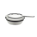 Ver imagem 6 de Rechaud Tramontina Allegra em Aço Inox Fundo Triplo com Fogareiro e Tampa de Inox 7,8 L 65650680