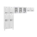 Ver imagem 6 de Kit de Cozinha Completa 3 Peças Star New (2 Armários + 1 Paneleiro) Cpt106 Branco/preto - Telasul