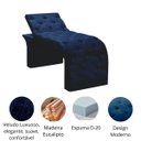 Ver imagem 4 de Maca Estofada Estética Cílios Regulável Spa Veludo Ivete:azul Marinho