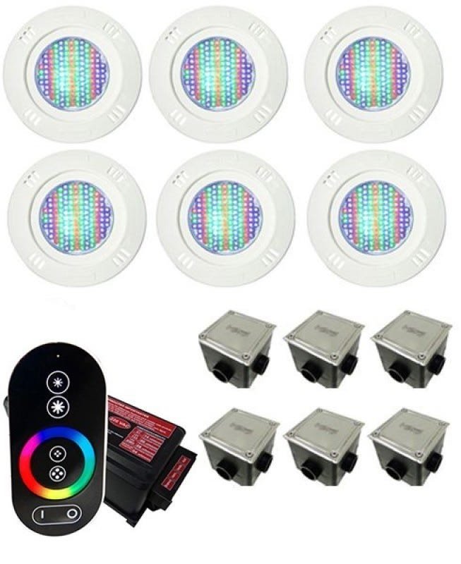 Kit Iluminação para Piscinas de até 48m² Sodramar Modelo LED POOL 61 ...