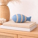 Ver imagem 1 de Escultura Decorativa Cerâmica Peixe (azul/bege) 9x19x9cm