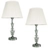 Dupla Abajur Cristal Toque Mesa Quarto Sala Decoração 50cm - 2x893 - 2