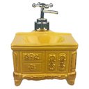 Ver imagem 2 de PORTA SABONETE LIQUIDO PIA ESPONJA RETRO AMARELO - WINCY