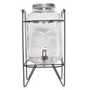 Ver imagem 2 de SUQUEIRA REFRESQUEIRA DE VIDRO 8 LITROS COM SUPORTE RETRO TONEIRA CROMADA - WINCY