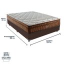 Ver imagem 3 de Cama Box Marrom e Colchão Anjos Star Pillow In Molas Ensacadas Casal Anjos