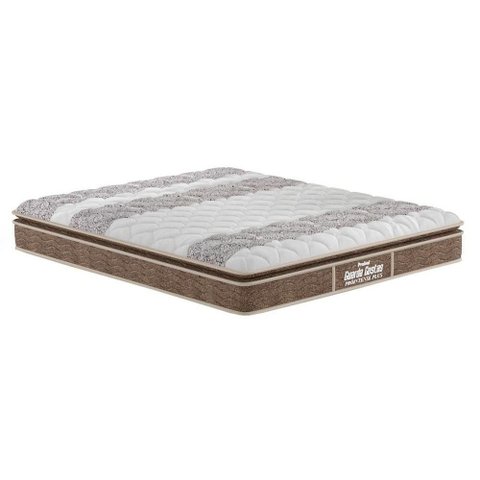 Colchão King Anatômico D33 / Firmepedic Guarda Costas Próintense Plus Pillow Top Brown (