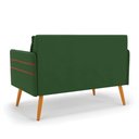 Ver imagem 5 de Namoradeira 02 Lugares Mari Suede Pés Palito Castanho - D’Rossi Cor Verde