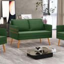 Ver mais imagens de Namoradeira 02 Lugares Mari Suede Pés Palito Castanho - D’Rossi Cor Verde