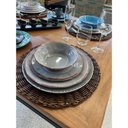 Ver imagem 4 de Kit 6 Pratos Sobremesa Melamina Turkuaz Cinza 21cm Resistente Não Quebra Piscina Crianças Buffet