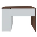 Ver imagem 7 de Mesa Escrivaninha 2 em 1 com Nichos Arbo A06 Ipê/branco - Mpozenato