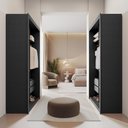 Ver imagem 3 de Closet Solteiro Premium 4 Gavetas Preto Tx Amoudi Móveis