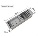 Ver imagem 2 de CANAL CESTO ESCORREDOR MINI CALHA UMIDA 3 MODULOS 423X120