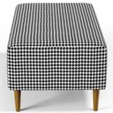 Ver imagem 7 de Puff Decorativo Para Sala De Estar Cléo W01 Pés Palito 90 cm Pied Poule - Lyam Decor