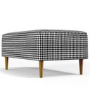 Ver imagem 6 de Puff Decorativo Para Sala De Estar Cléo W01 Pés Palito 90 cm Pied Poule - Lyam Decor