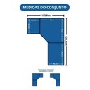Ver imagem 3 de Guarda-Roupa Modulado 3 Peças Infinity Branco/Line/Blush