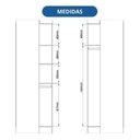 Ver imagem 7 de Guarda-Roupa Modulado 3 Peças Infinity Branco/Line/Blush