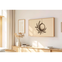 Ver imagem 1 de Quadro Decorativo N°131 105x60cm - Panorâmico Natal Bola e Pinheiro - Madeira Clara - Rollflex