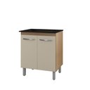 Ver imagem 2 de Balcão para Cooktop 2 Portas Armário de Cozinha Jade - Ssx Multicoisas