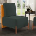 Ver imagem 2 de Poltrona Decorativa Sala de Estar Living Hungria L02 Couríssimo Whisky Suede Verde Musgo - Lyam Lyam