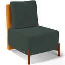 Ver imagem 1 de Poltrona Decorativa Sala de Estar Living Hungria L02 Couríssimo Whisky Suede Verde Musgo - Lyam Lyam