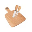 Ver imagem 1 de Tres Peças Tabua com Utensilios para Queijo de 19x26x1,2cm Unyhome