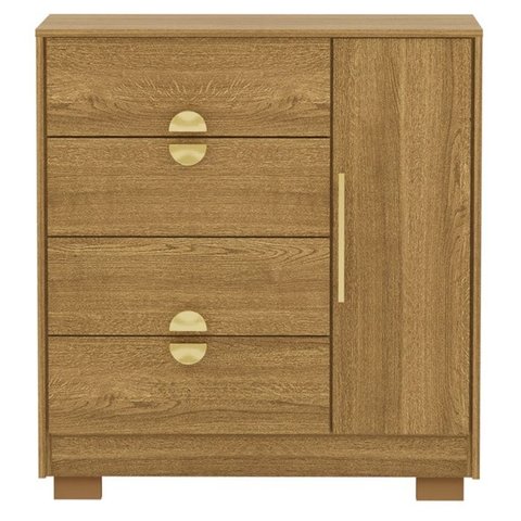 Comoda Sapateira 4 Gavetas 1p 93 Cm 20033 Nature Vlr